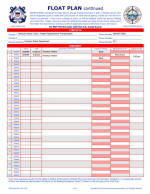 USCG Float Plan page 2